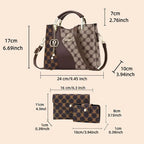 Luxury Versatile 3-Piece Set, Shoulder and Crossbody Bags