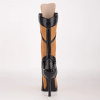 Mid-Calf Stiletto High Heel  Boots