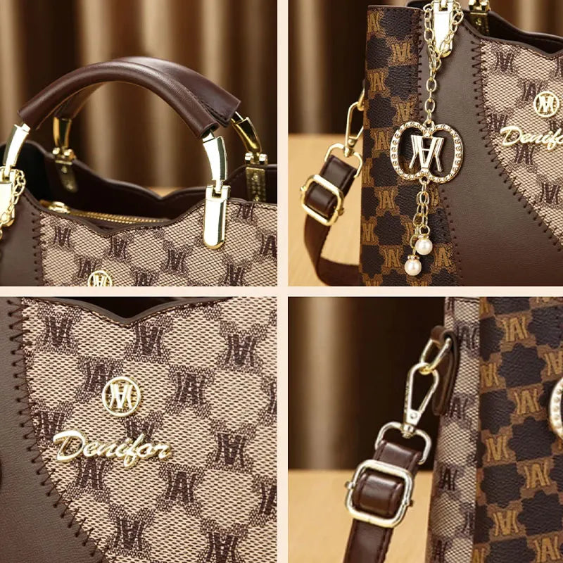 Luxury Versatile 3-Piece Set, Shoulder and Crossbody Bags