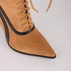 Mid-Calf Stiletto High Heel  Boots