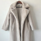 Faux Rabbit Fur Coat