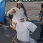 Faux Rabbit Fur Coat
