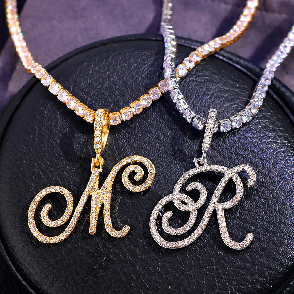 Cursive Intial Name Necklace
