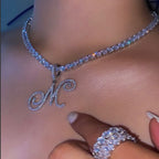Cursive Intial Name Necklace