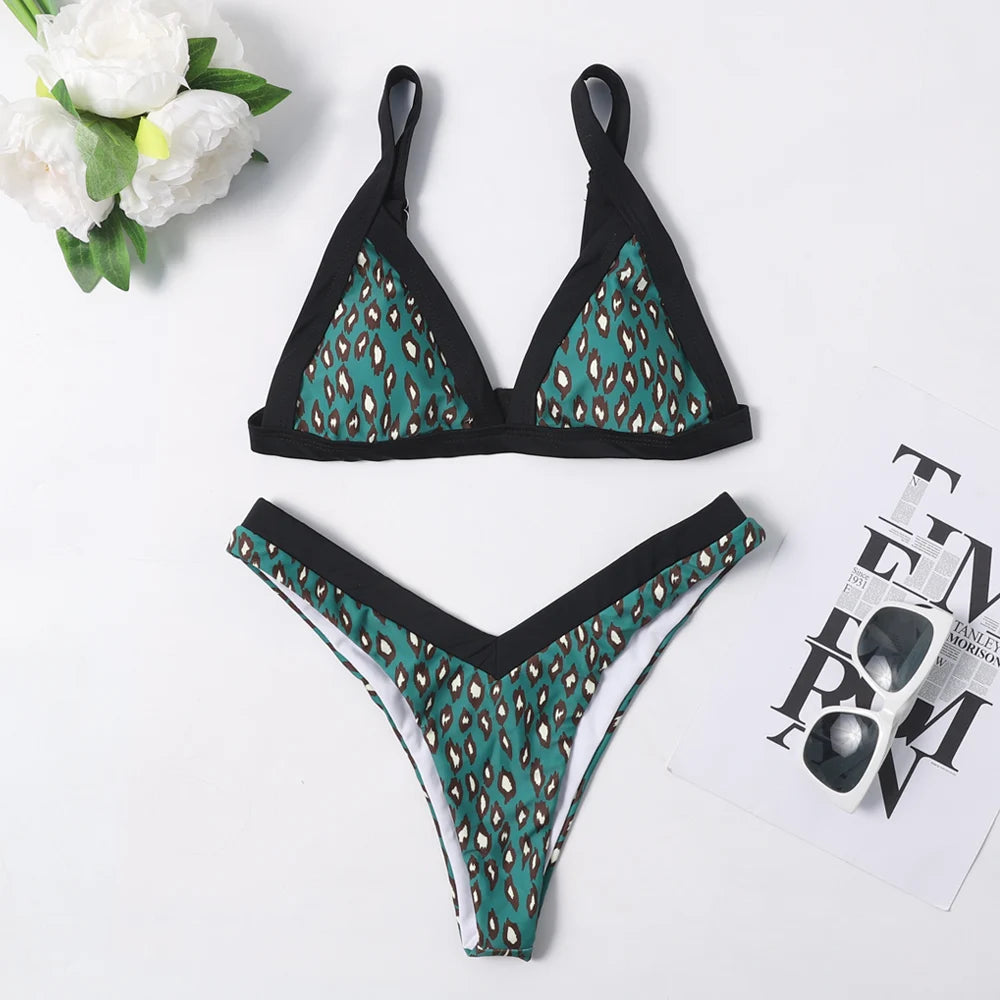 2026 Brazillian High Waist Push-up Bikini Set