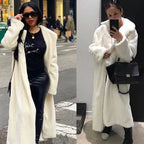 Faux Rabbit Fur Coat