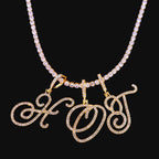 Cursive Intial Name Necklace