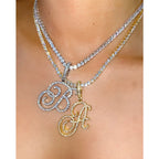 Cursive Intial Name Necklace