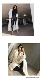 Faux Rabbit Fur Coat