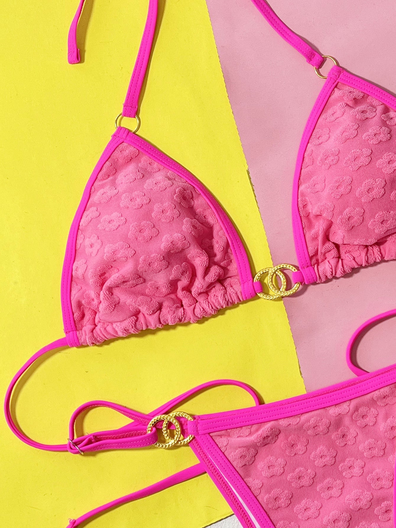 Ins Style Bikini European and American Foreign Trade New Women's Split Swimsuit Sexy Spice Bikini