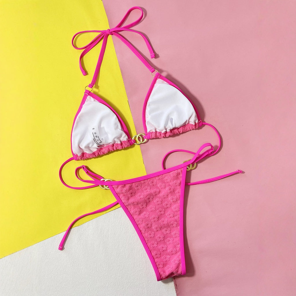 Ins Style Bikini European and American Foreign Trade New Women's Split Swimsuit Sexy Spice Bikini