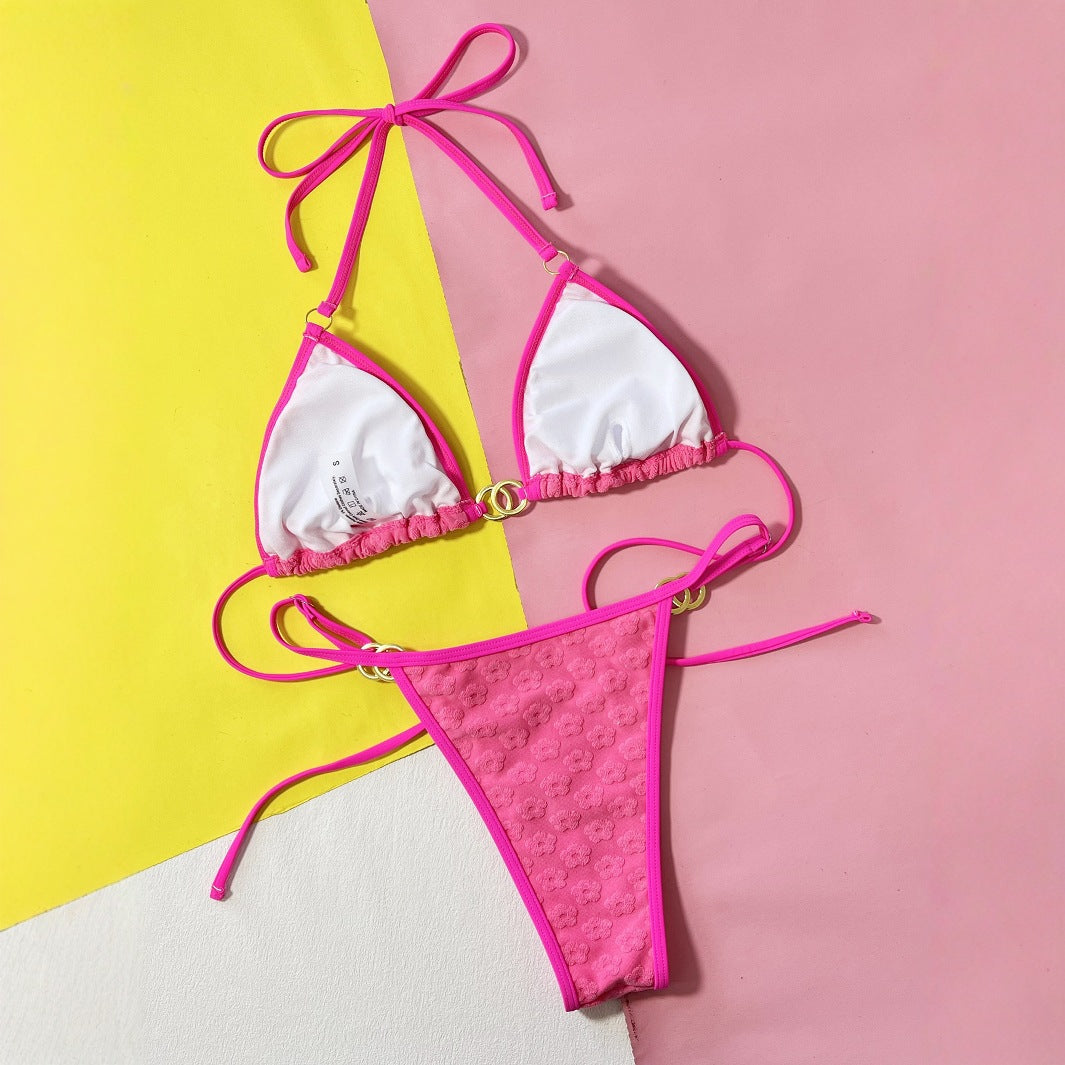 Ins Style Bikini European and American Foreign Trade New Women's Split Swimsuit Sexy Spice Bikini