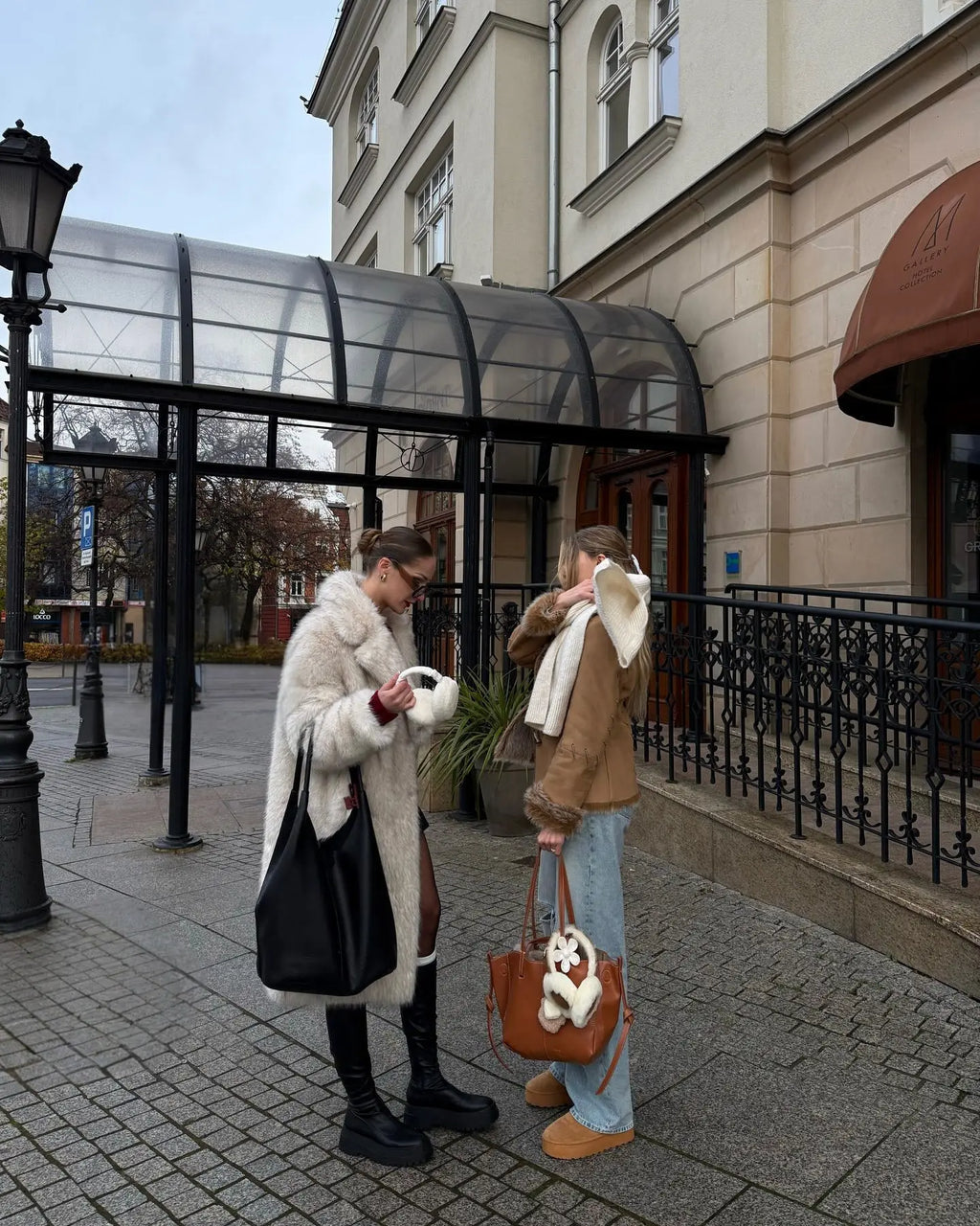 Extended Faux Fur Coat