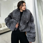 Golden Fox Fur Coat
