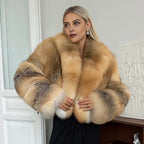 Golden Fox Fur Coat
