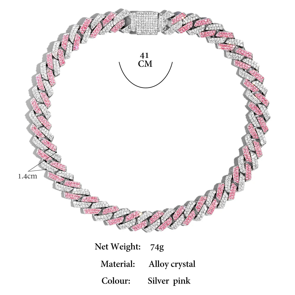 Pink Cuban Chain