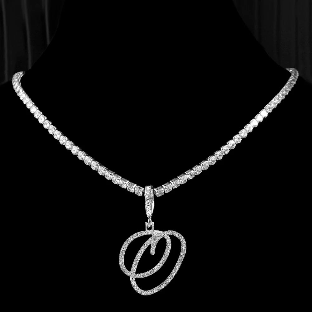 Cursive Intial Name Necklace