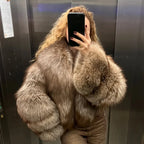Golden Fox Fur Coat