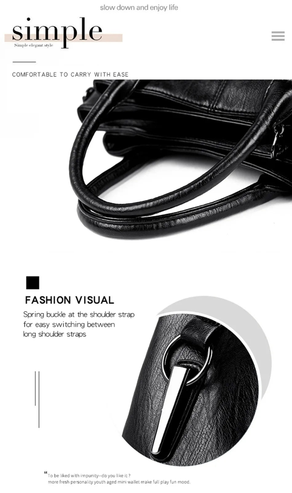Soft Leather Luxury Handbag