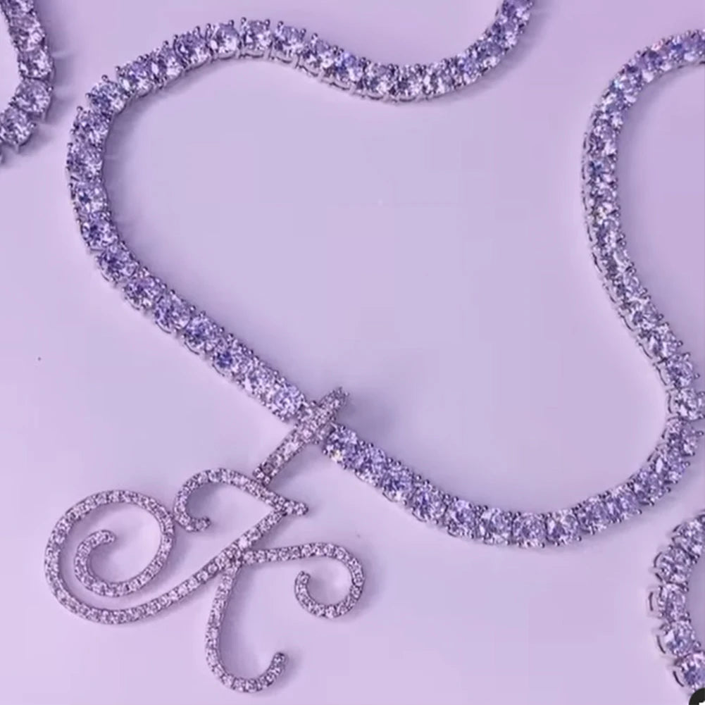 Cursive Intial Name Necklace