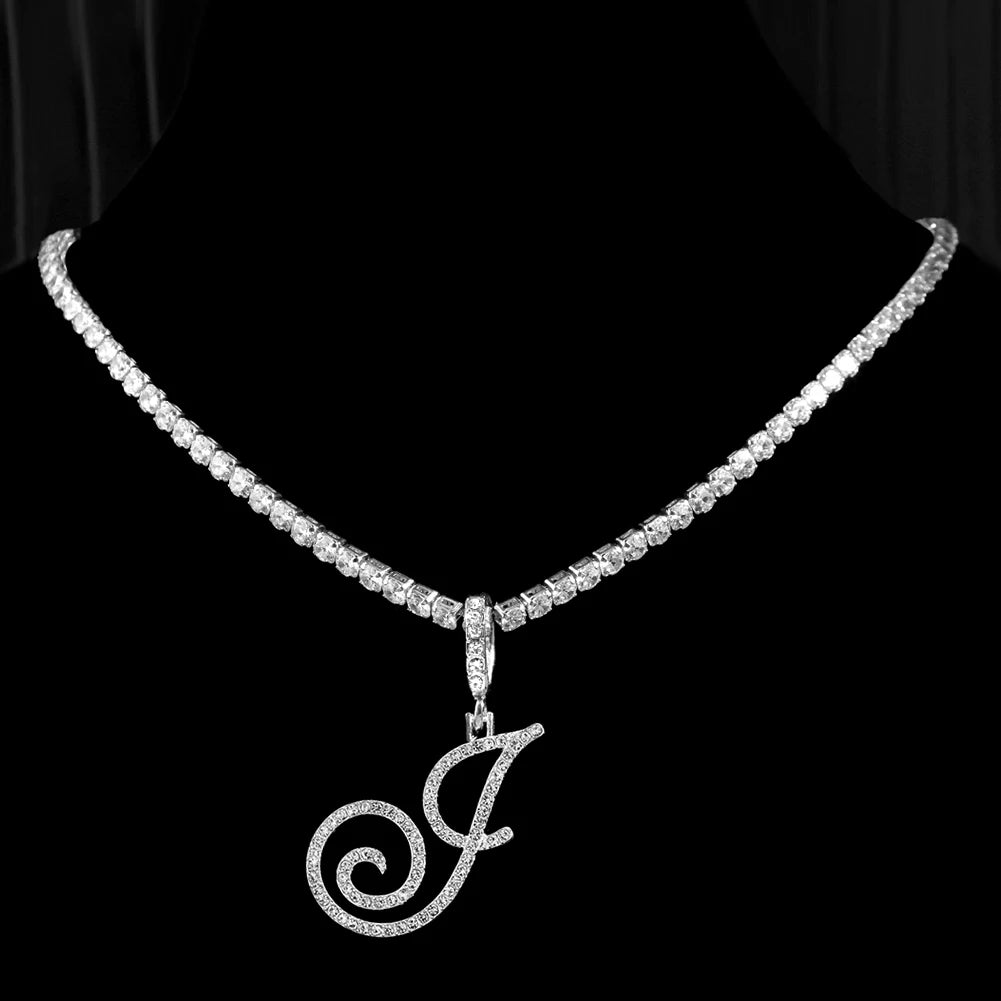 Cursive Intial Name Necklace