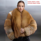 Golden Fox Fur Coat