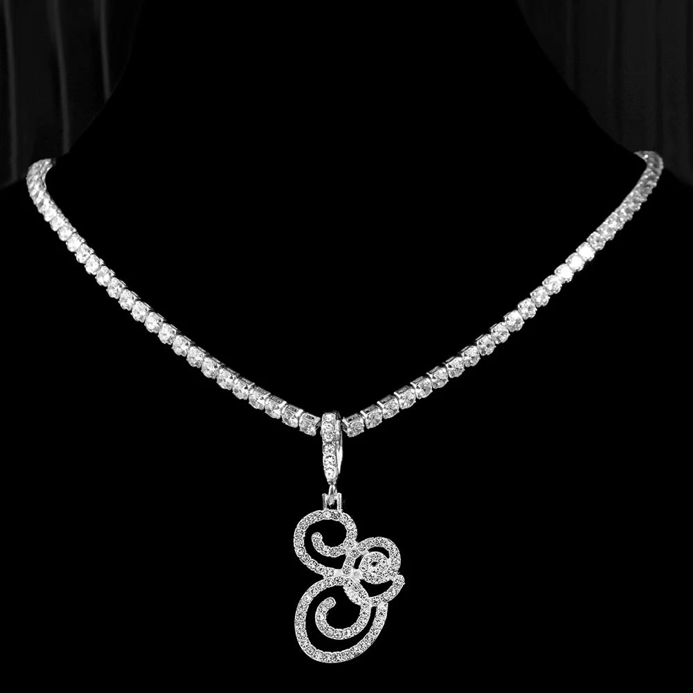 Cursive Intial Name Necklace