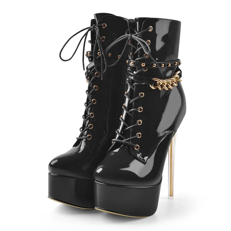 Ankle High Heel Boots
