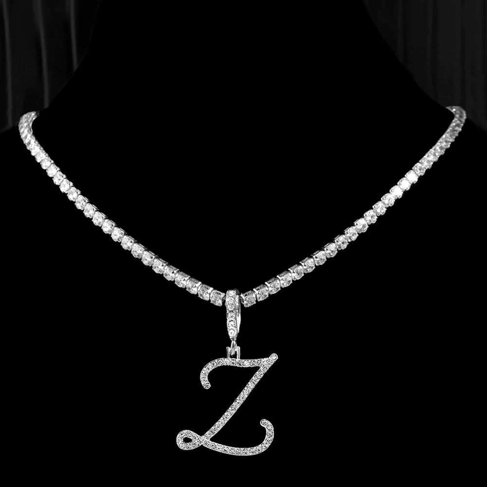 Cursive Intial Name Necklace