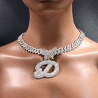 Butterfly Pendant Cuban Chain