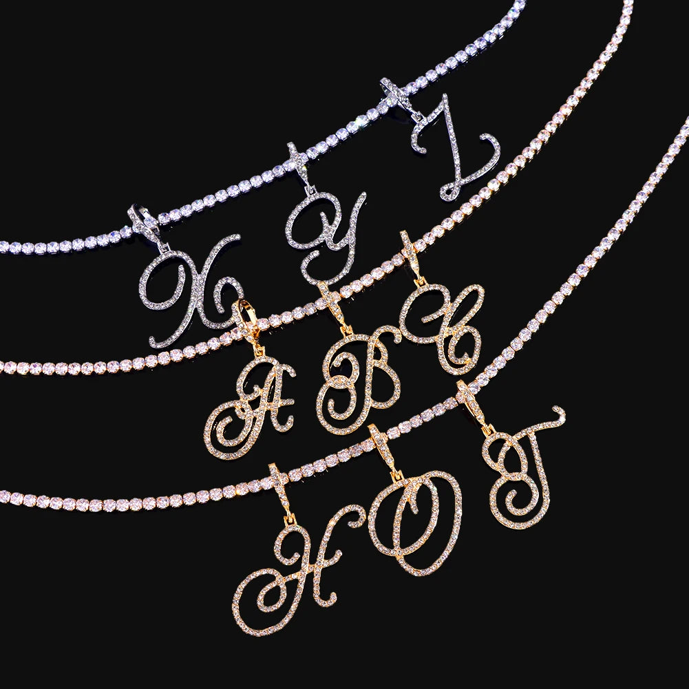 Cursive Intial Name Necklace