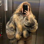 Golden Fox Fur Coat