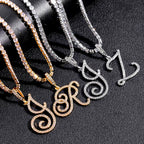 Cursive Intial Name Necklace