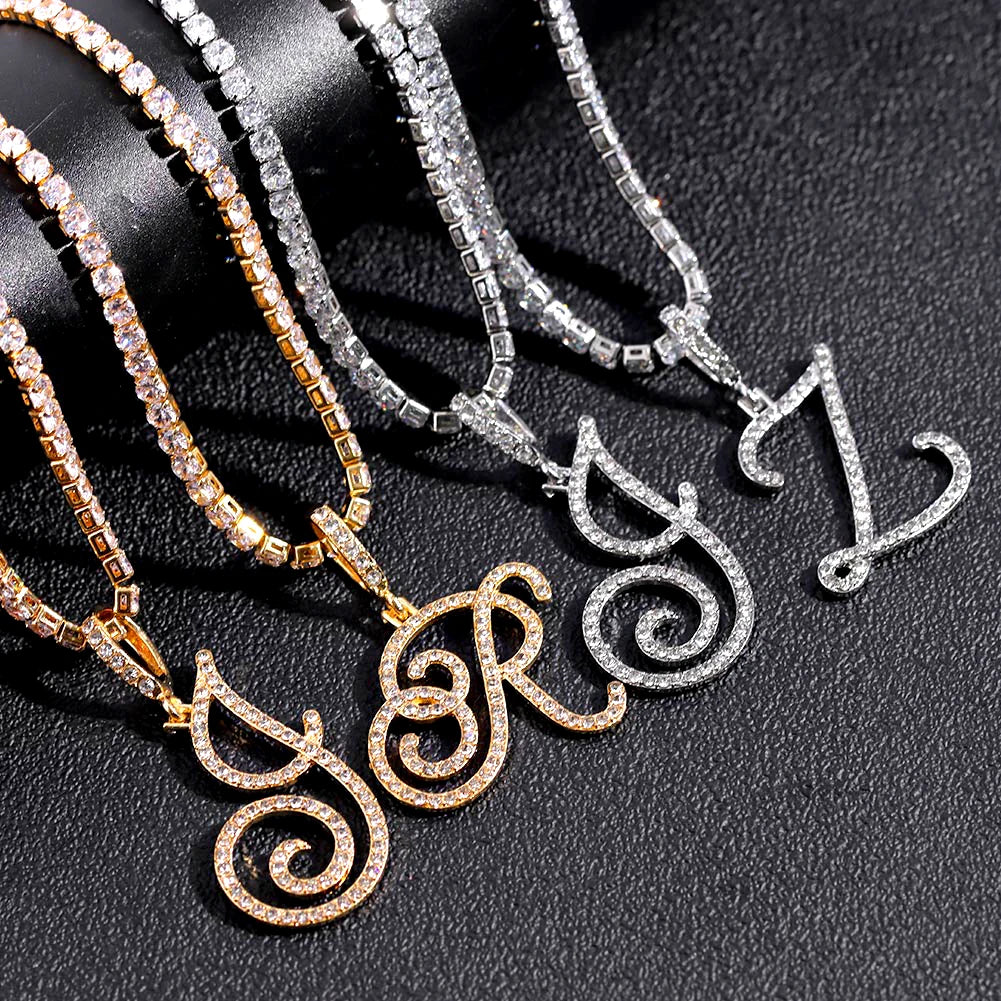 Cursive Intial Name Necklace
