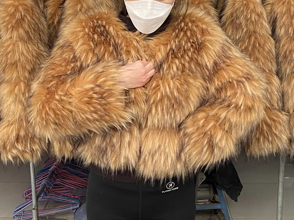 Fox Faux Fur Coat