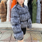 Fox Faux Fur Coat