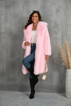 Faux Fox Fur Coat