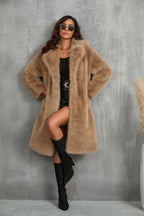 Faux Fox Fur Coat