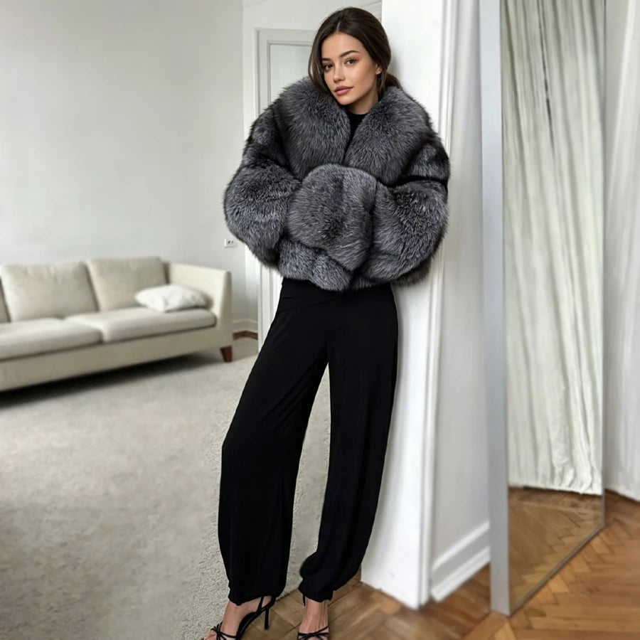 Golden Fox Fur Coat