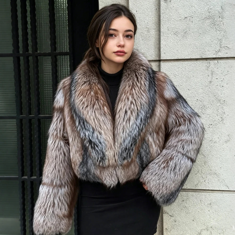 Golden Fox Fur Coat