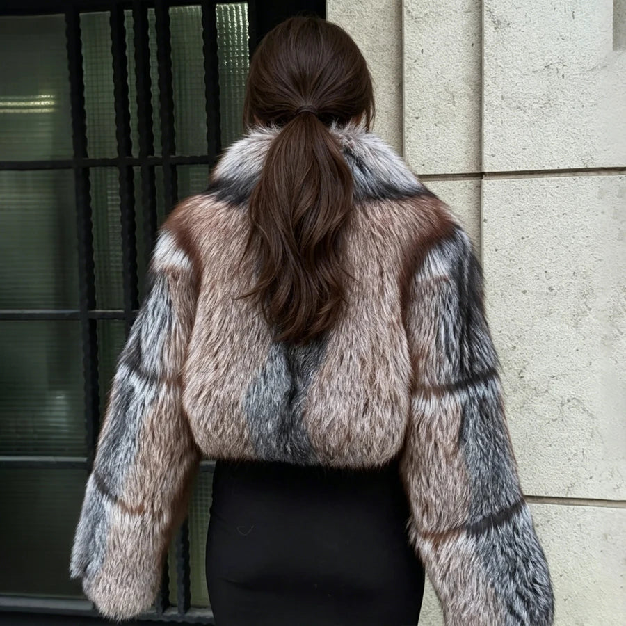Golden Fox Fur Coat