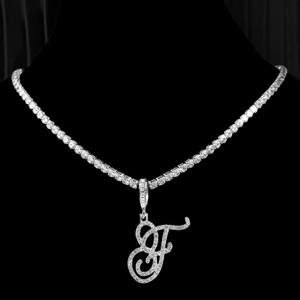 Cursive Intial Name Necklace