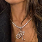 Cursive Intial Name Necklace