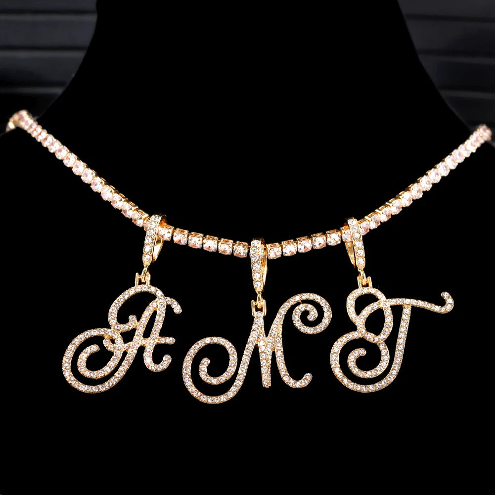 Cursive Intial Name Necklace