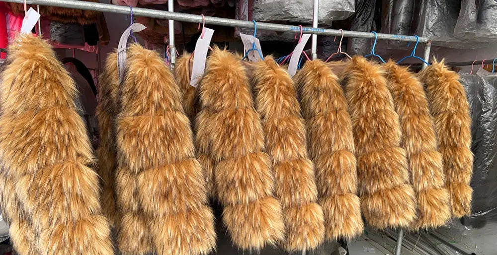Fox Faux Fur Coat