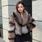 Golden Fox Fur Coat