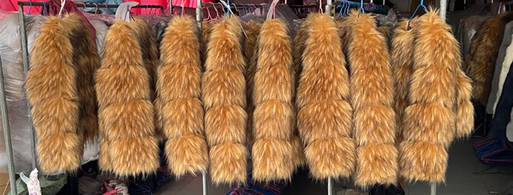 Fox Faux Fur Coat