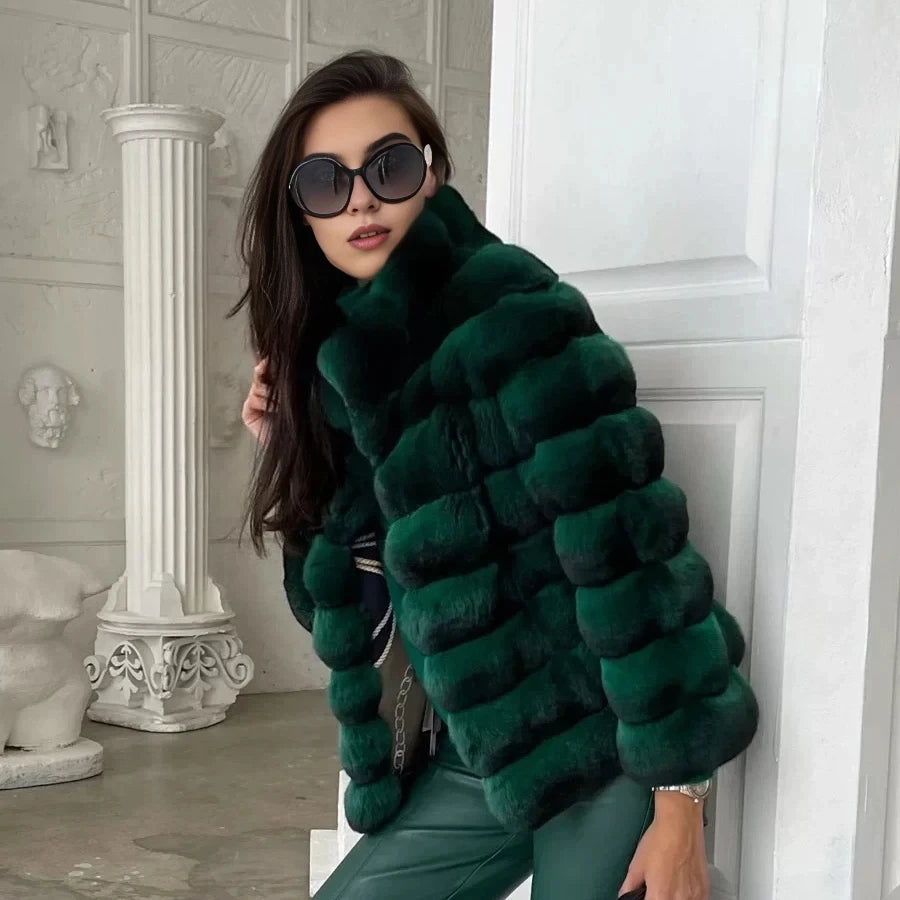 Rex Chinchilla Fur Coat