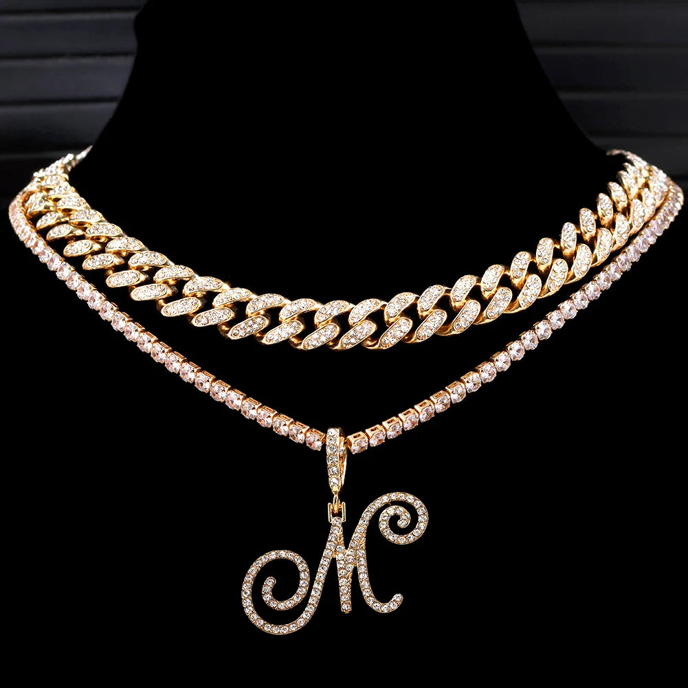 Cursive Intial Name Necklace