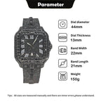 Hot Fashion Full Diamond Watch Men UNIGUET Brand Hip Hop Iced Out Bling Jewelry Square Quartz Wristwatch For Man Dropshipping